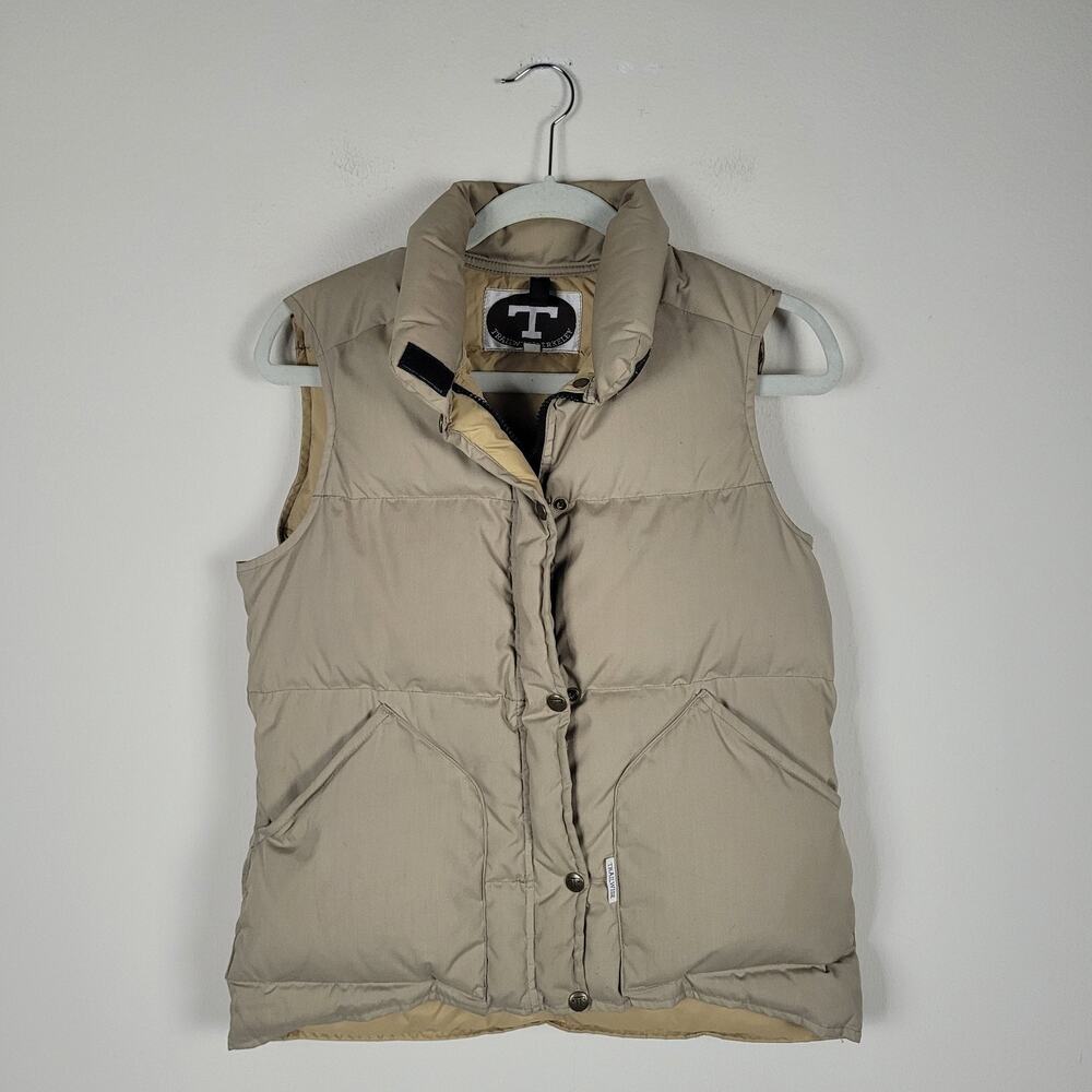 Women's Beige Down Puffer Vest